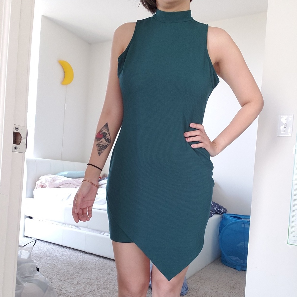 Charlotte Russe Teal Bodycon Party Dress